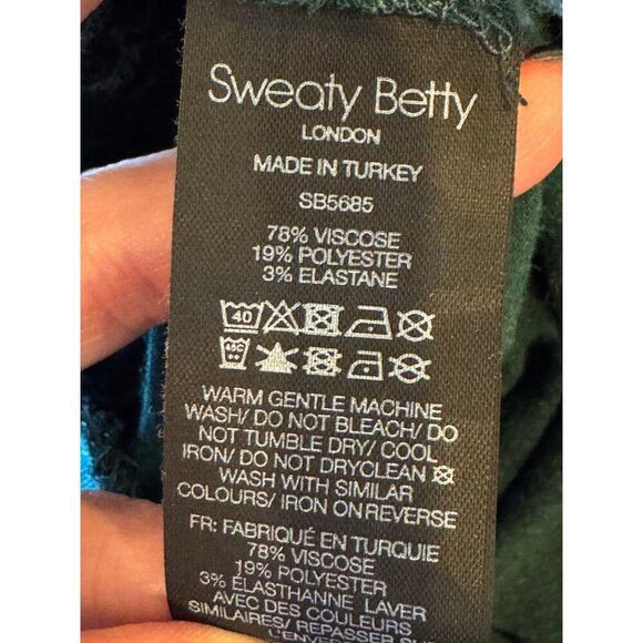 Sweaty‎ Betty Jumpsuit Women Large Green Serenity Culotte Wide Leg Athleisure - Picture 12 of 12